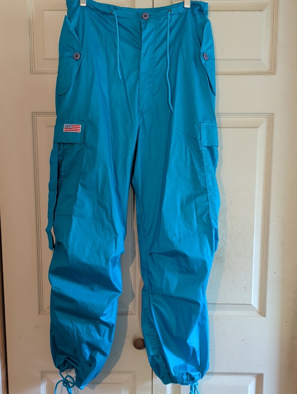 Men's Teal Cargo Pants with Utility Pockets